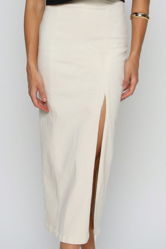 SAIA DE SARJA LUXO OFF WHITE