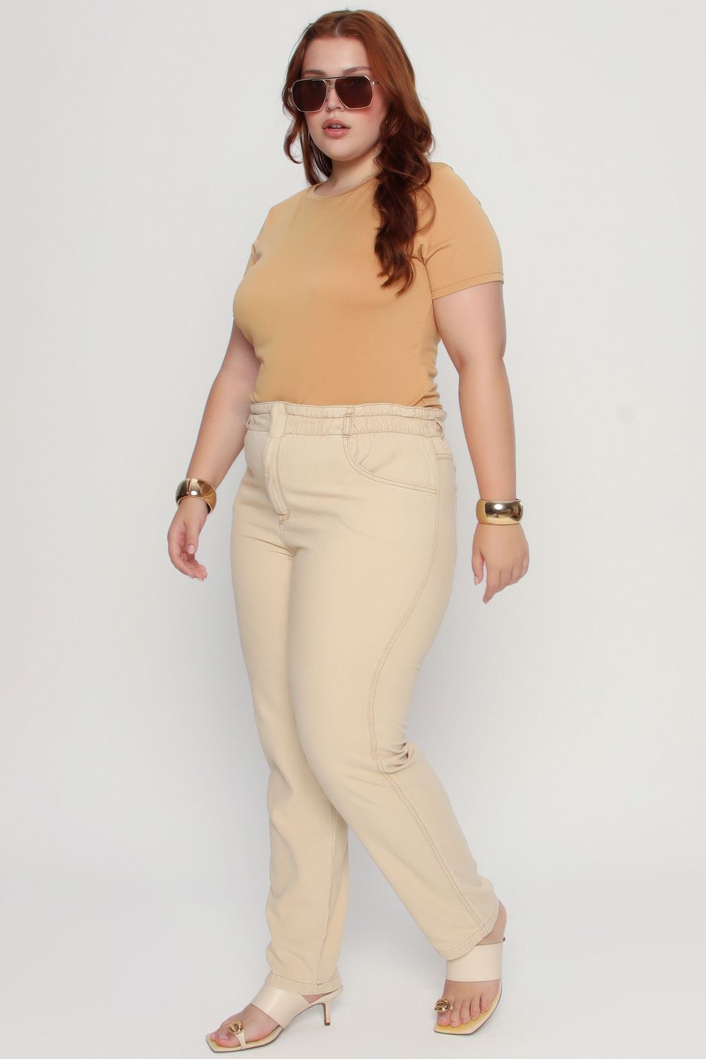 T-Shirt Básica Mais Gata CREME