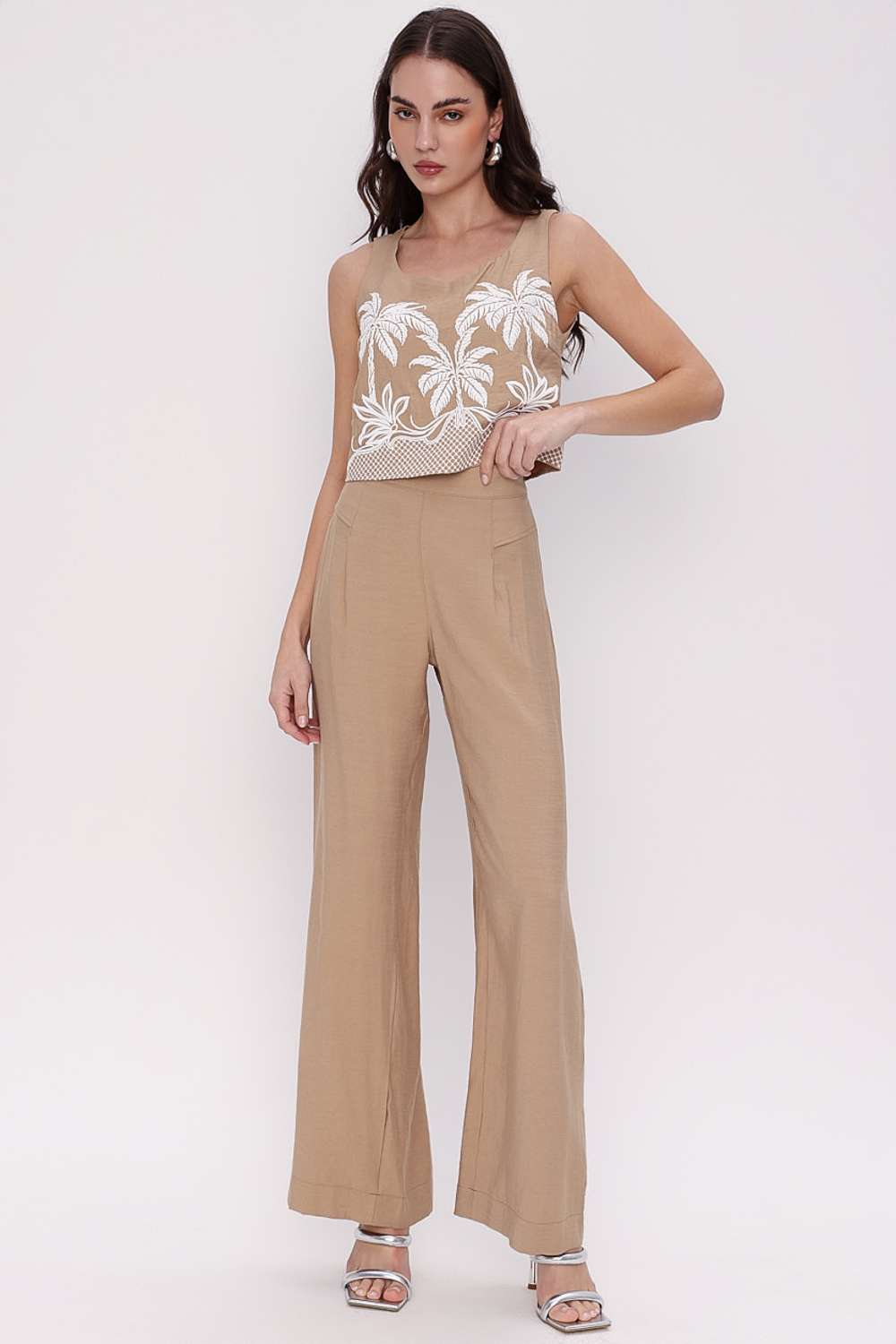 CALCA WIDE LEG PREGA CLASSIC