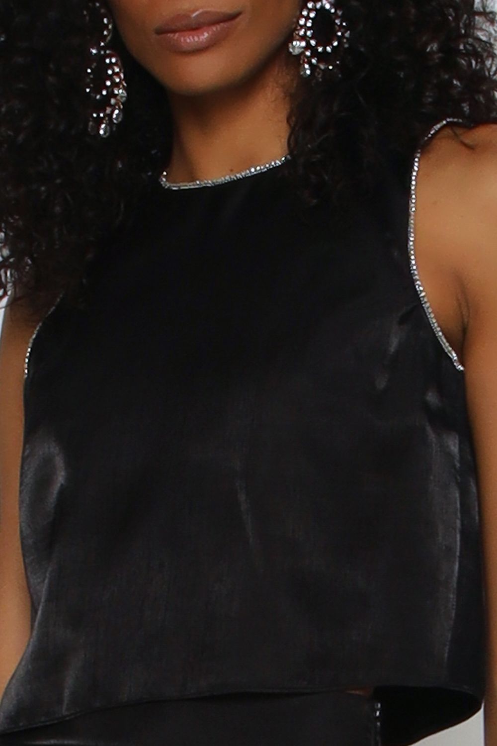 BLUSA SEM MANGA PRETO