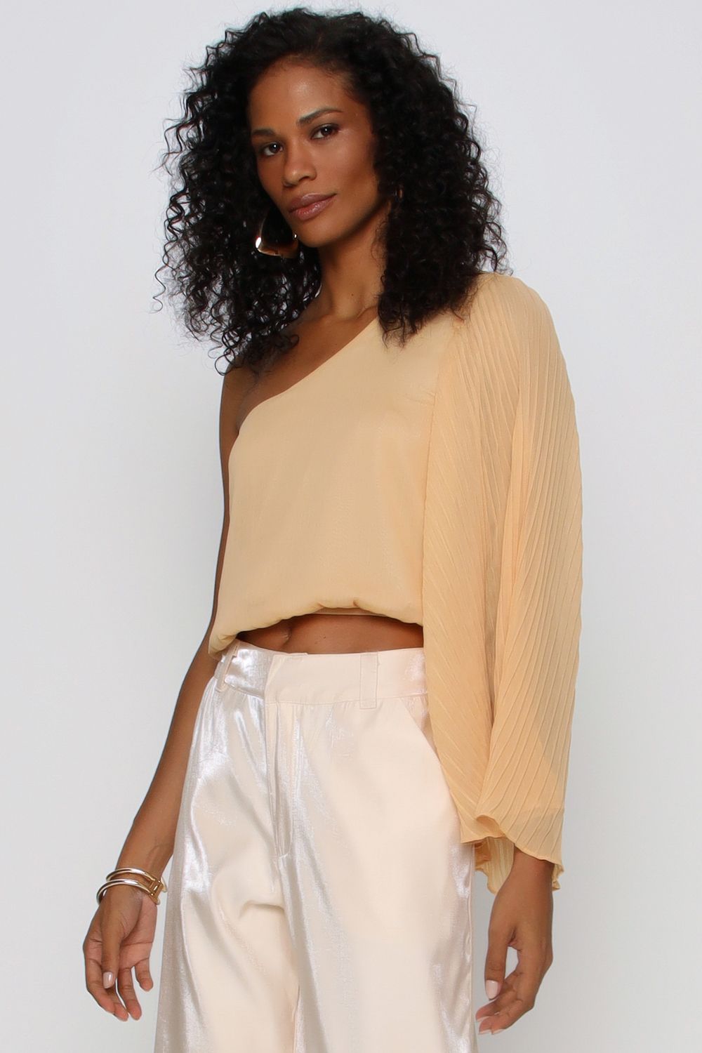 BLUSA ASSIMETRICA GIULIA CREME