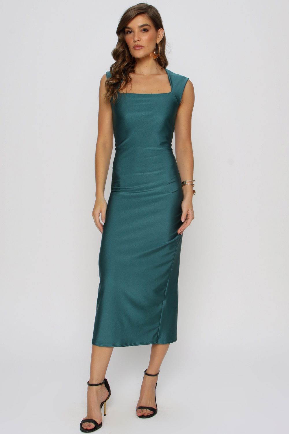 VESTIDO JUSTO MIDI BIA TRANSFORMATIVE