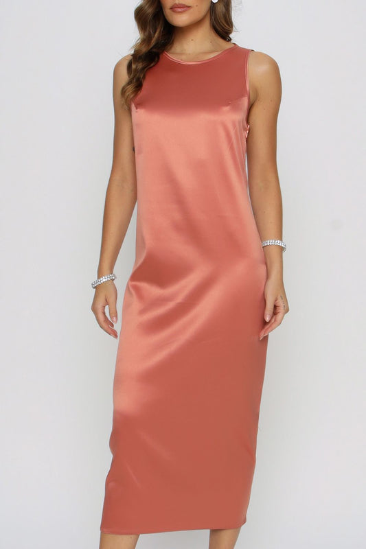 VESTIDO MIDI SILVIA NUDE CERAMICA