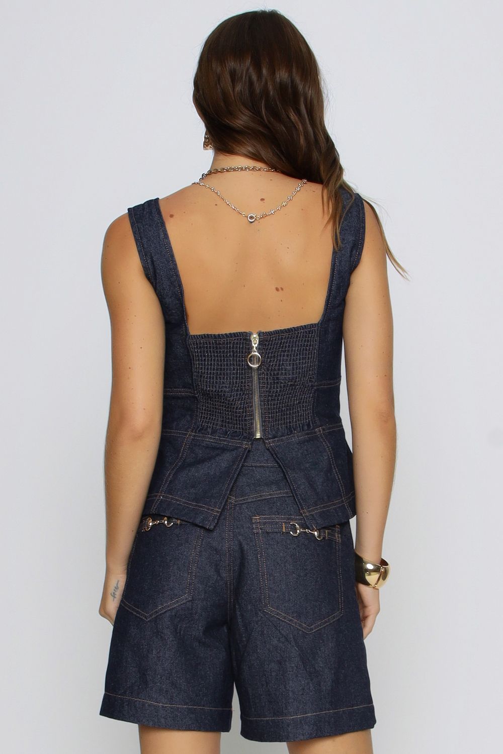 BLUSA CHIC JEANS MARINHO