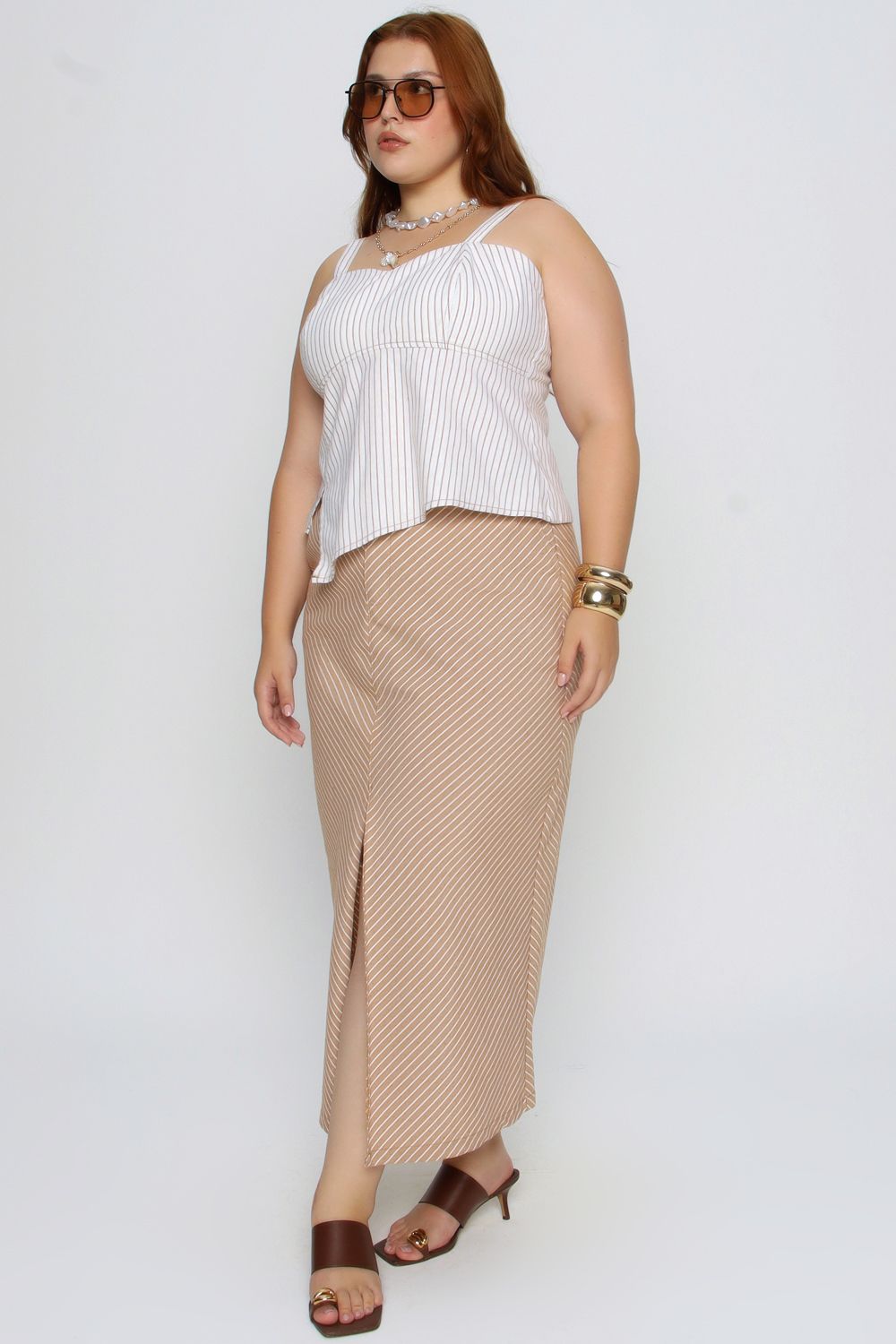 Saia Alongada Mais Gata OCRE