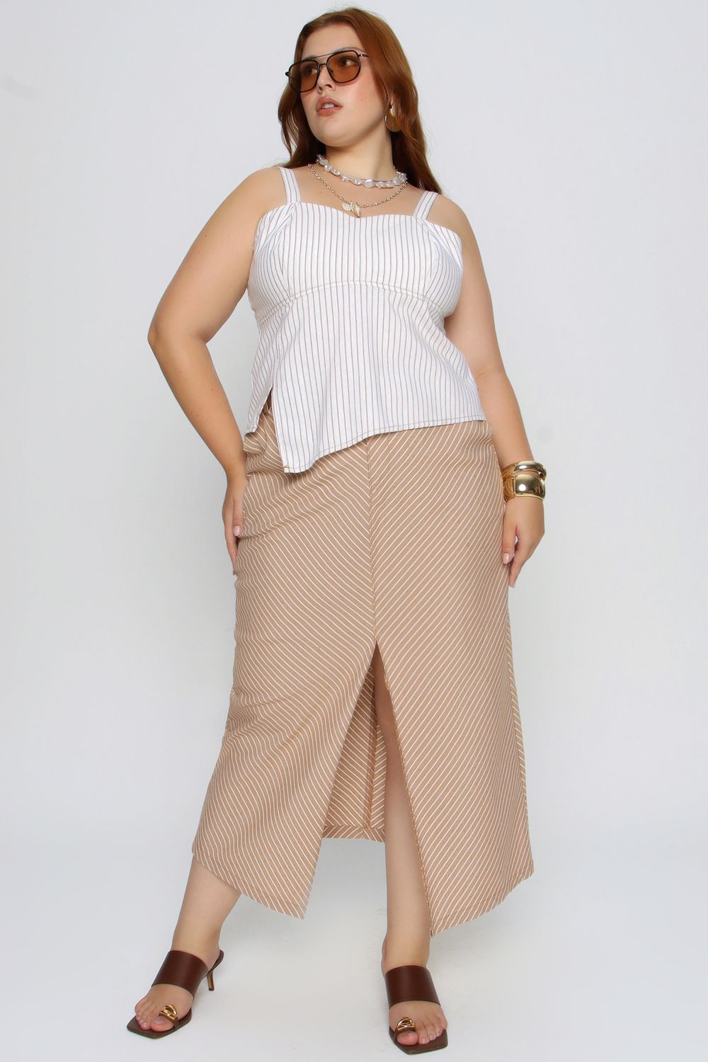 Saia Alongada Mais Gata OCRE