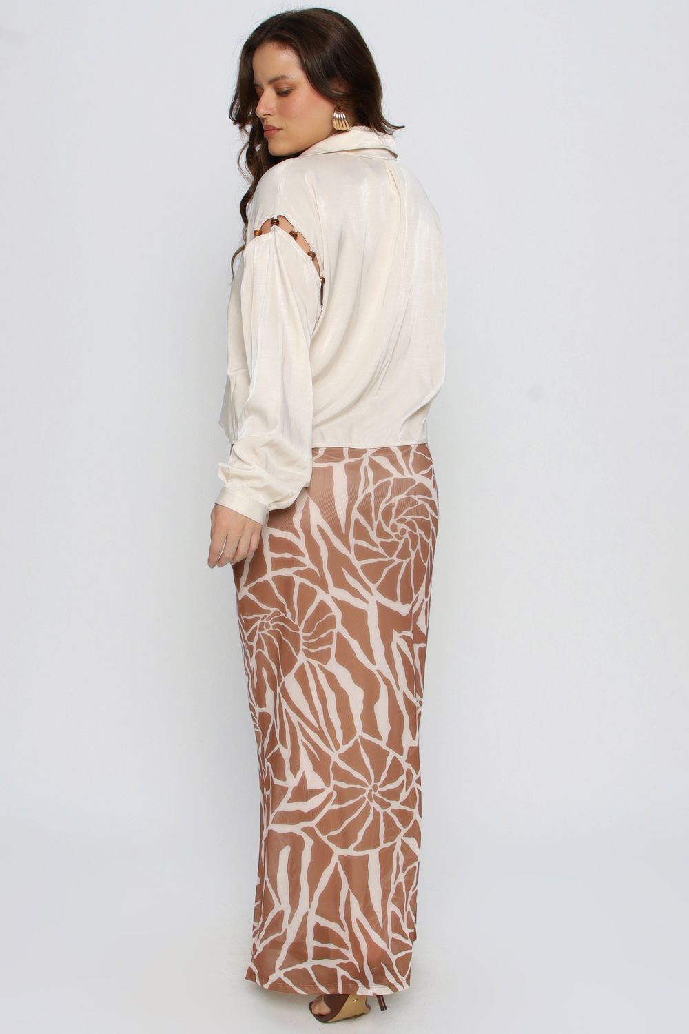 Saia Tule Mais Gata OCRE