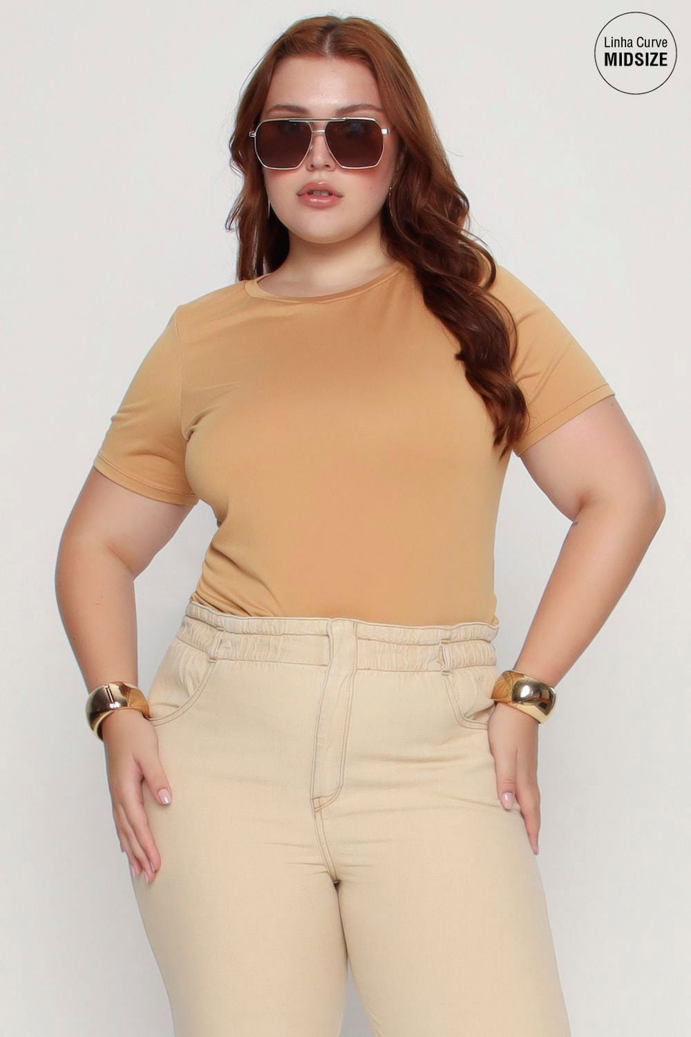 T-Shirt Básica Mais Gata CREME