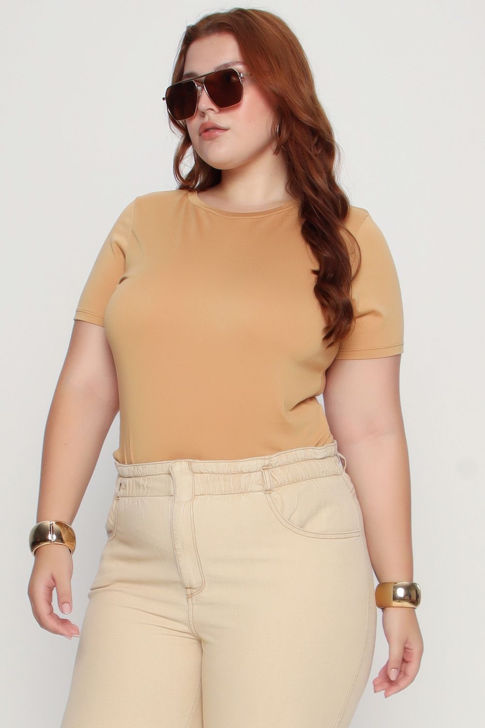 T-Shirt Básica Mais Gata CREME