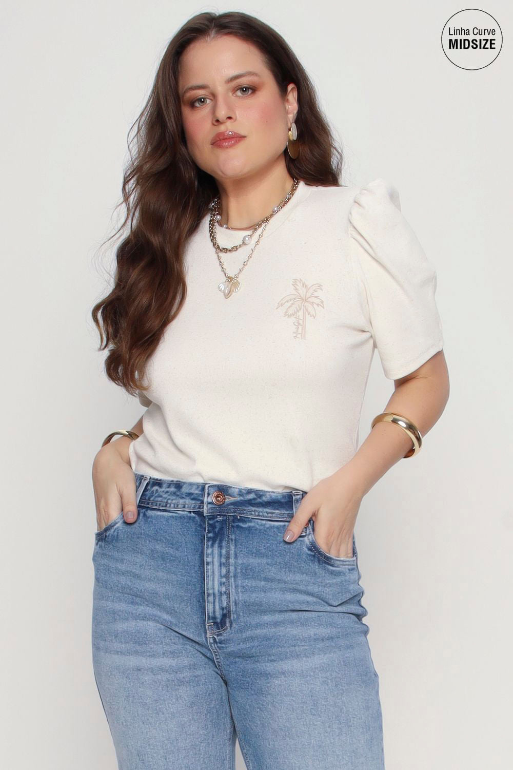 T-Shirt Canelada Mais Gata OFF WHITE