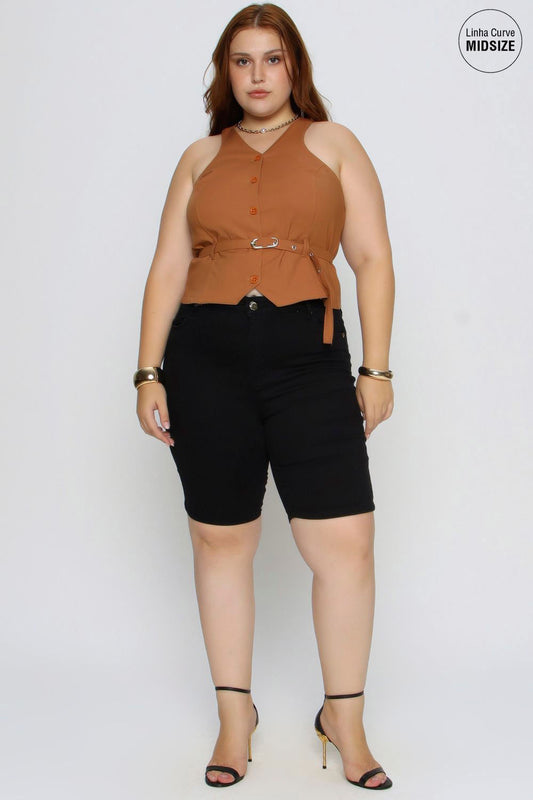 BERMUDA EMILY MAIS GATA PRETO