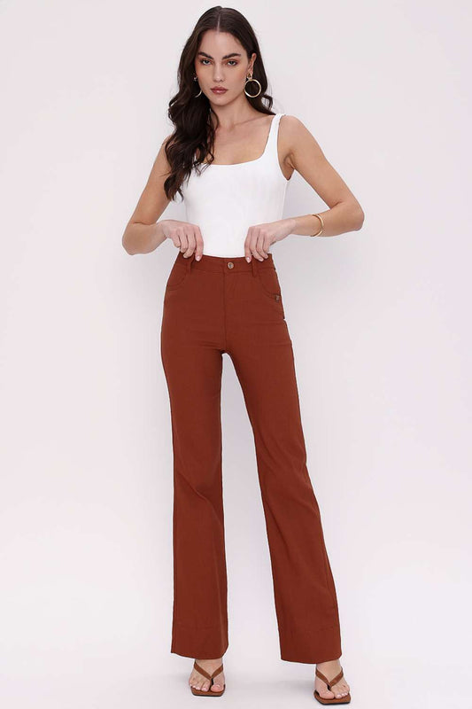 BOOT CUT 25 TWILL SUPER JEANS CONHAQUE