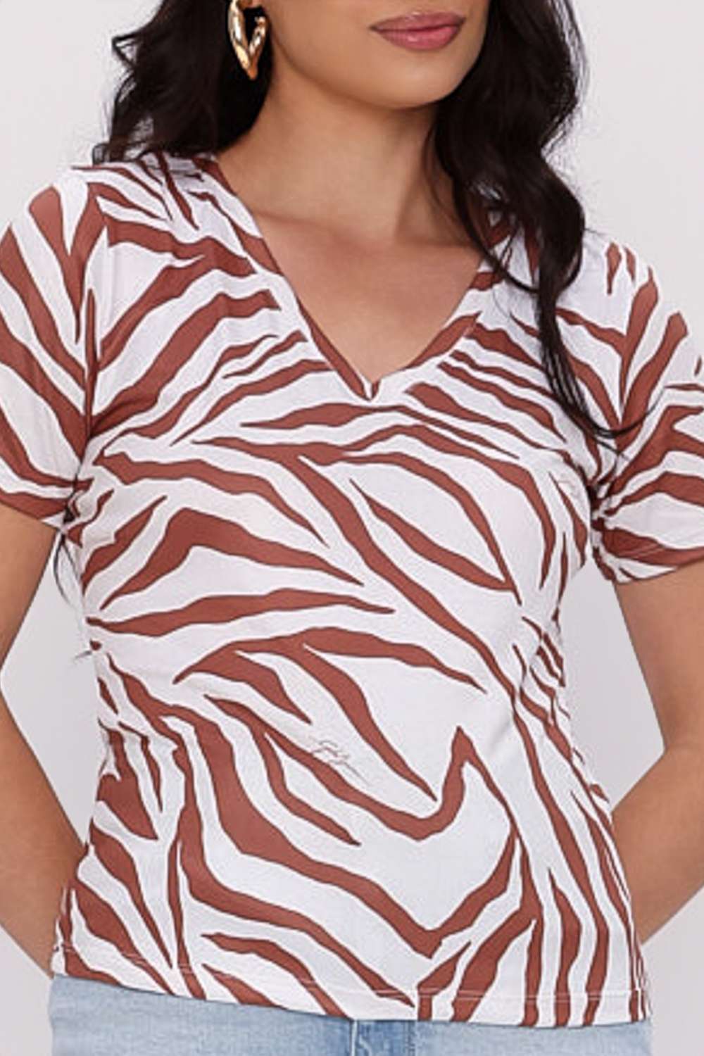 T SHIRT SLIM SUMMER JEANS OFF WHITE