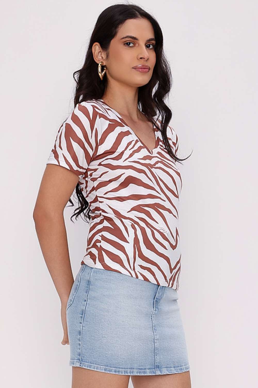 T SHIRT SLIM SUMMER JEANS OFF WHITE