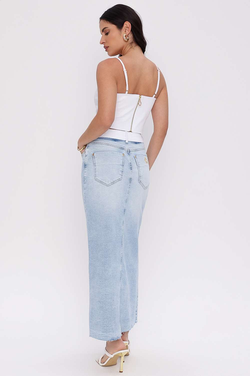 SAIA JEANS ALONGADA FASHION UNICA