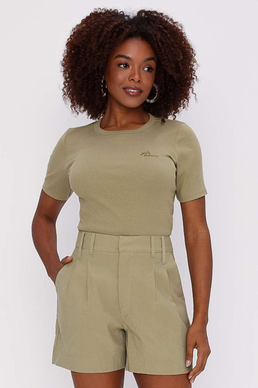 T SHIRT BASICA VERDE CANA