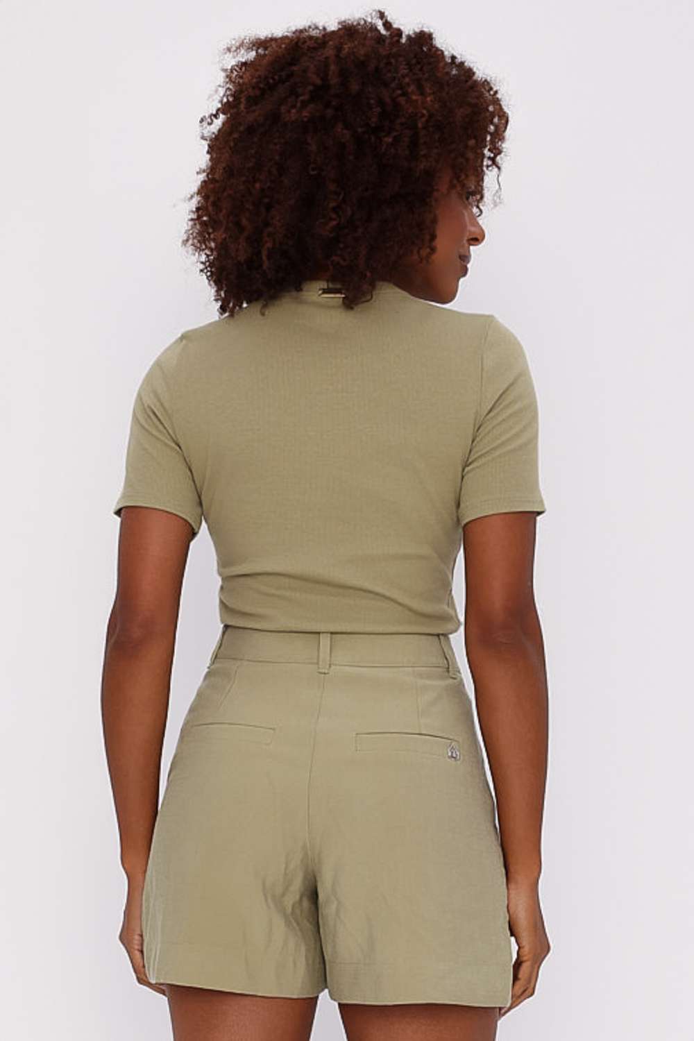 T SHIRT BASICA VERDE CANA