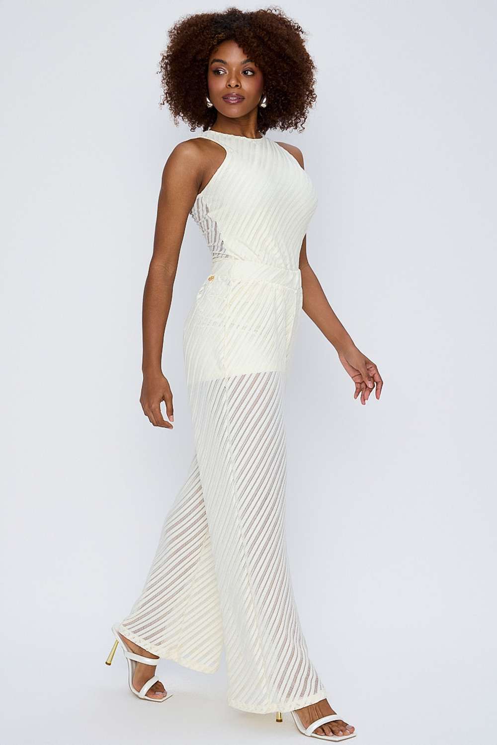 AGR SAIDA ANA CALCA SOLTA OFF WHITE