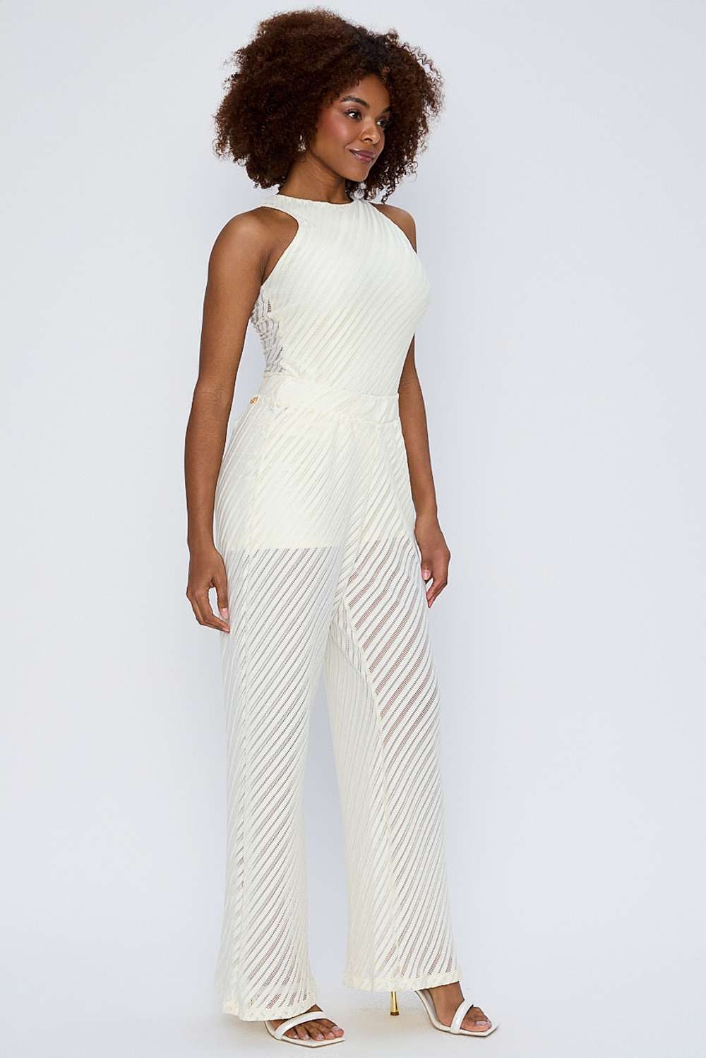 AGR SAIDA ANA CALCA SOLTA OFF WHITE