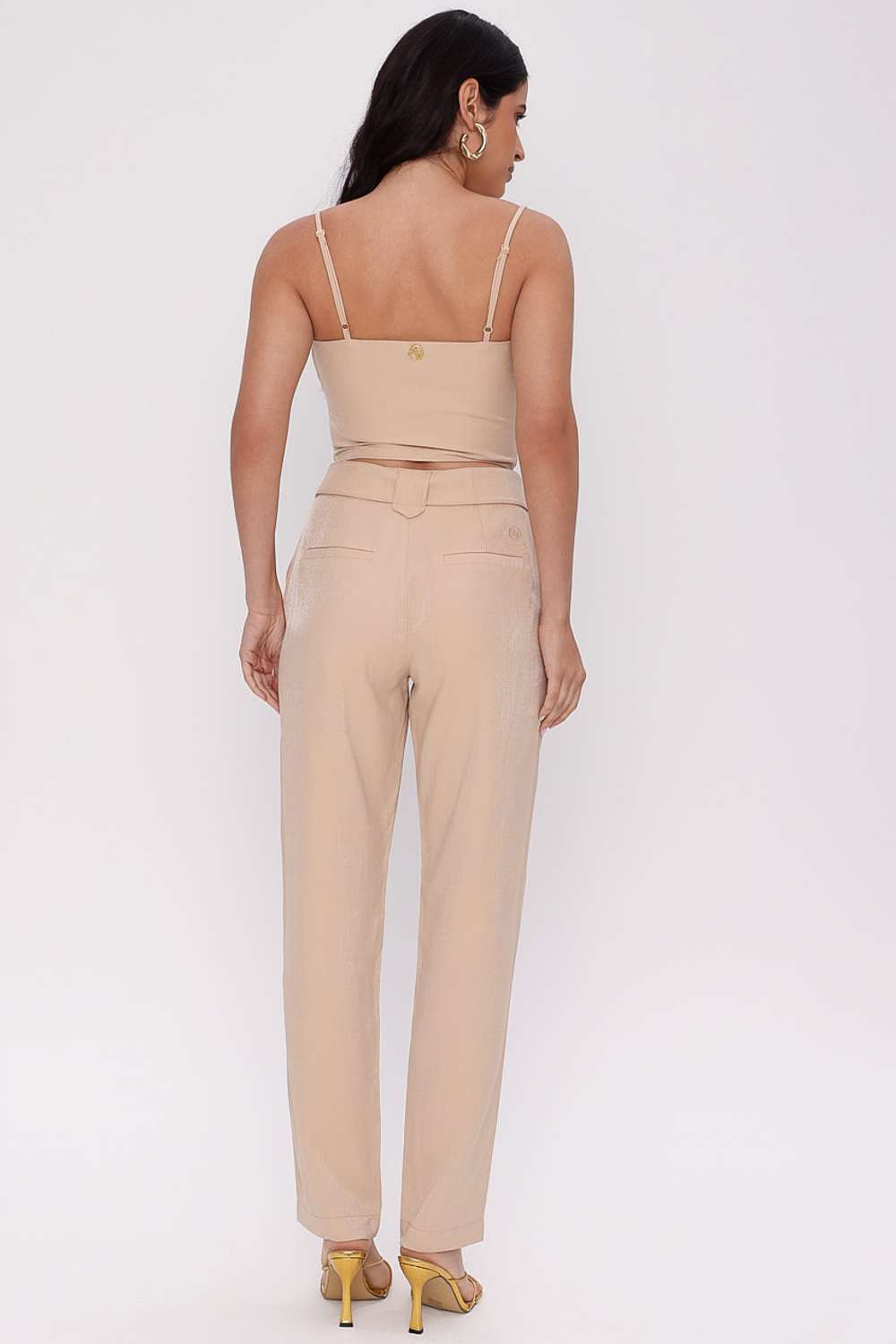 CALCA RETA COM CINTO MOONLIGHT