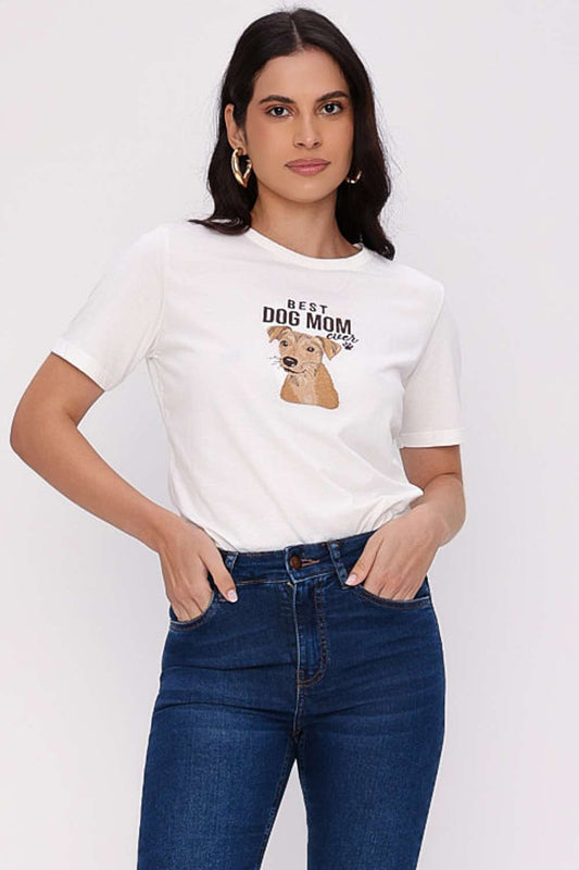 T SHIRT PET OFF - CARAMELO