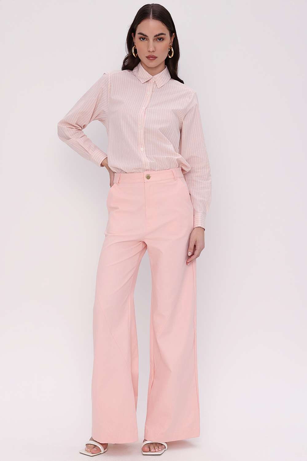 CALCA WIDE LEG MARTA ROSA FROST