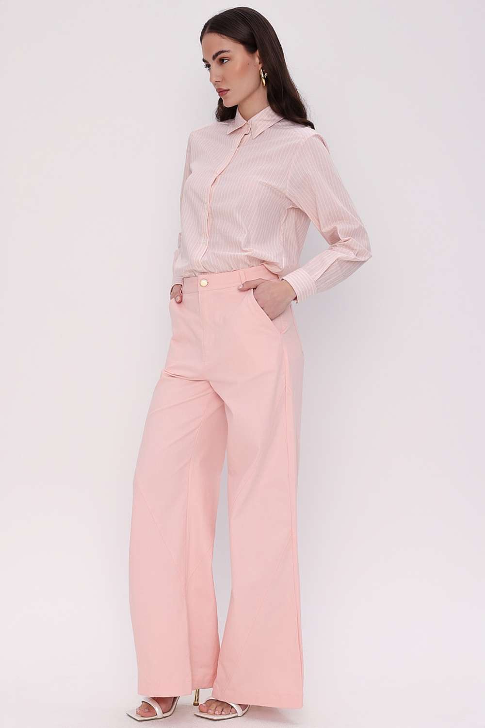 CALCA WIDE LEG MARTA ROSA FROST