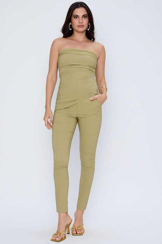 CALCA COM DETALHE BARRA VERDE CANA