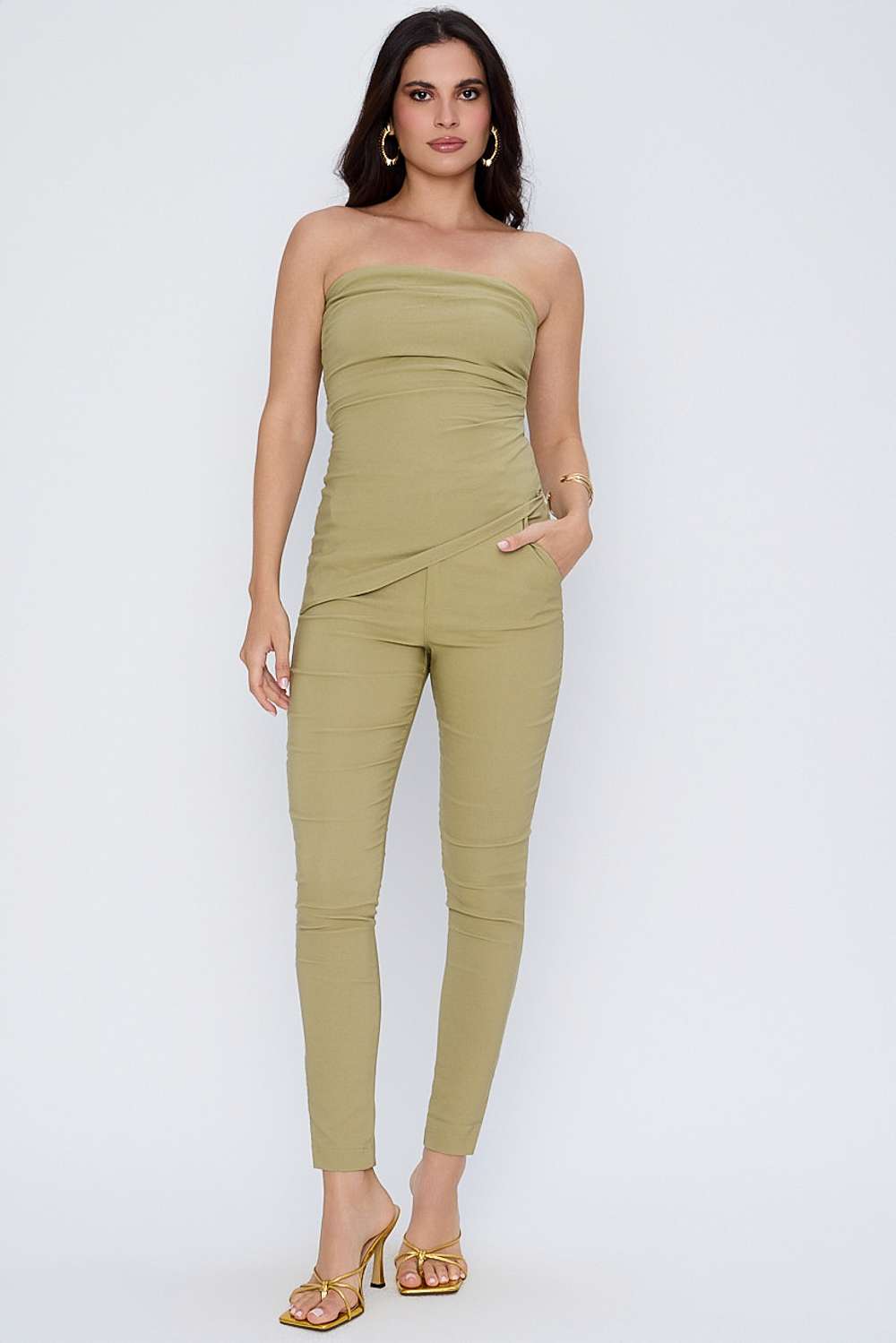 CALCA COM DETALHE BARRA VERDE CANA