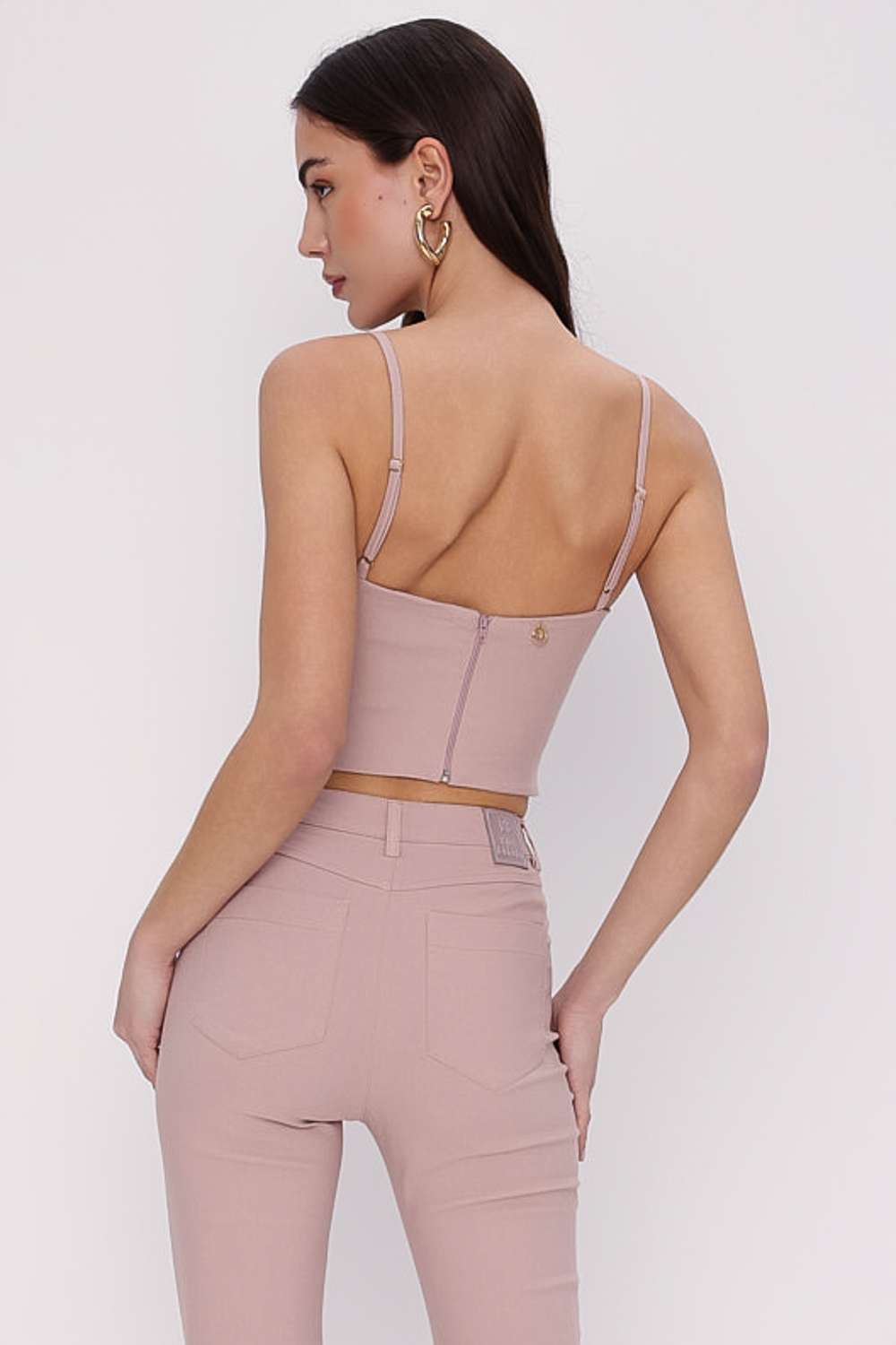 BLUSA COM FRANZIDOS ROSA FROST