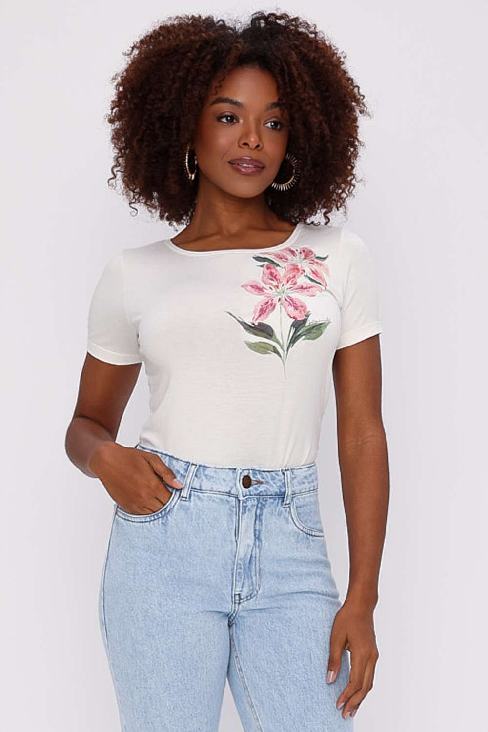 T SHIRT FLOR OFF WHITE