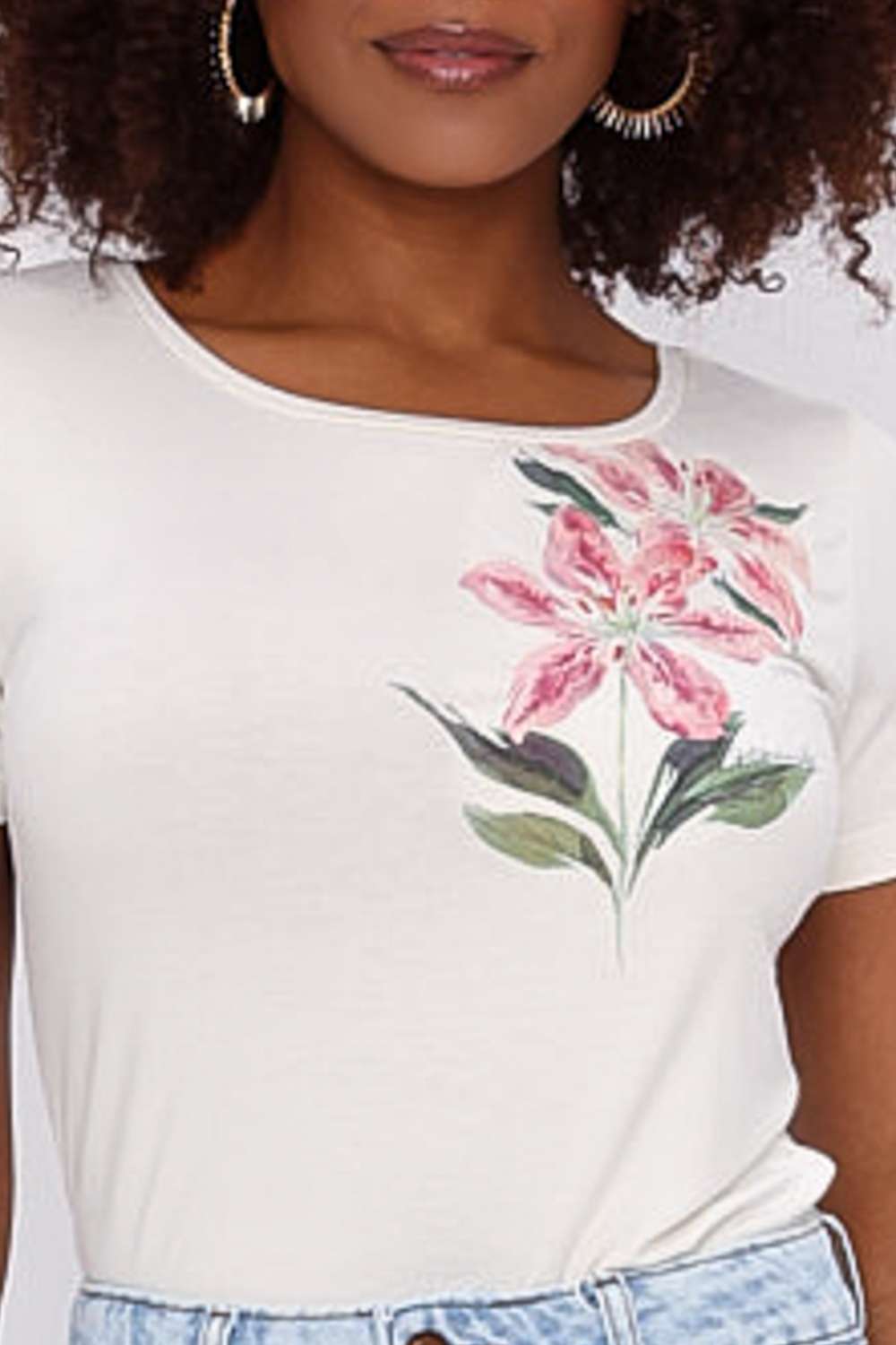 T SHIRT FLOR OFF WHITE