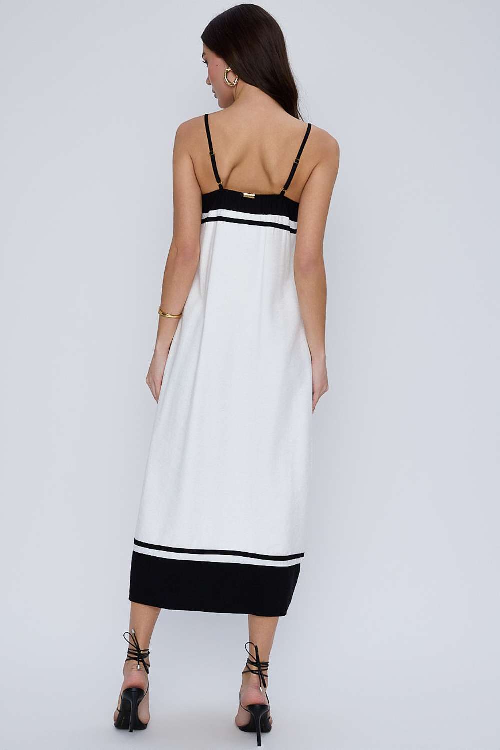 VESTIDO SOLTO RECORTES OFF WHITE