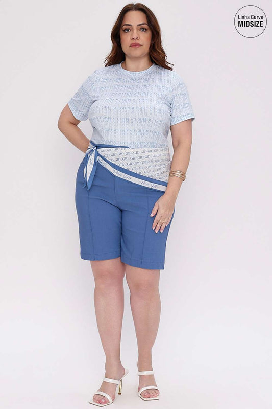 BERMUDA TWILL MAIS GATA PACIFIC BLUE