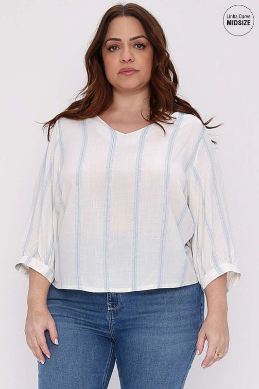 BLUSA KELIBIA MAIS GATA AZUL AURA