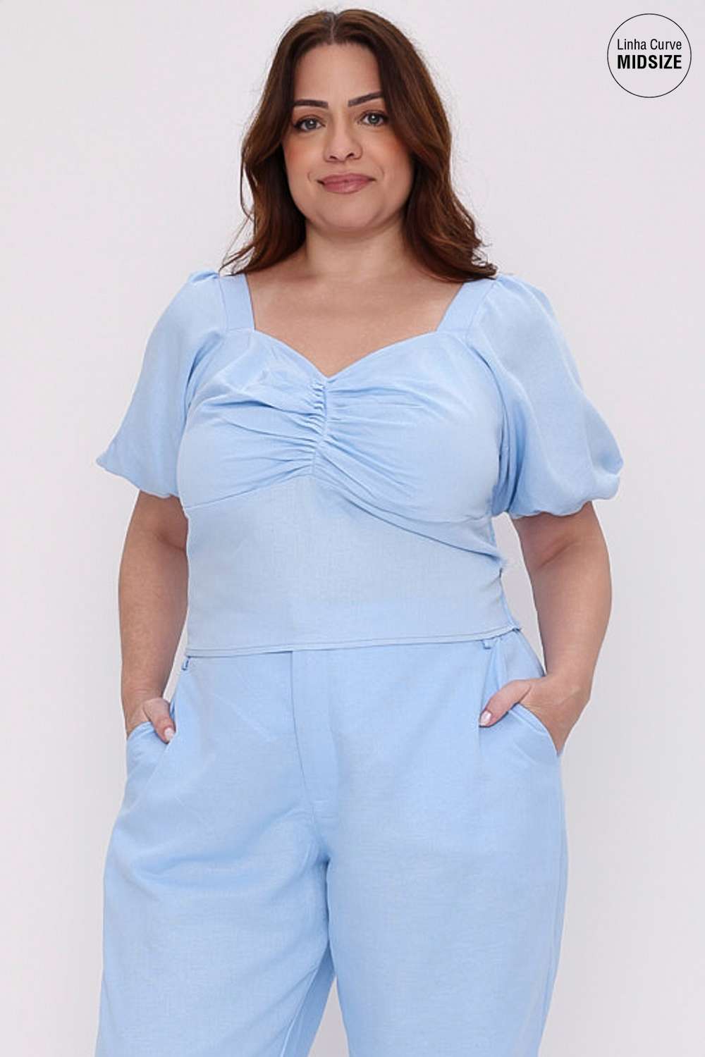 CROPPED DAIA MAIS GATA AZUL ORFEU