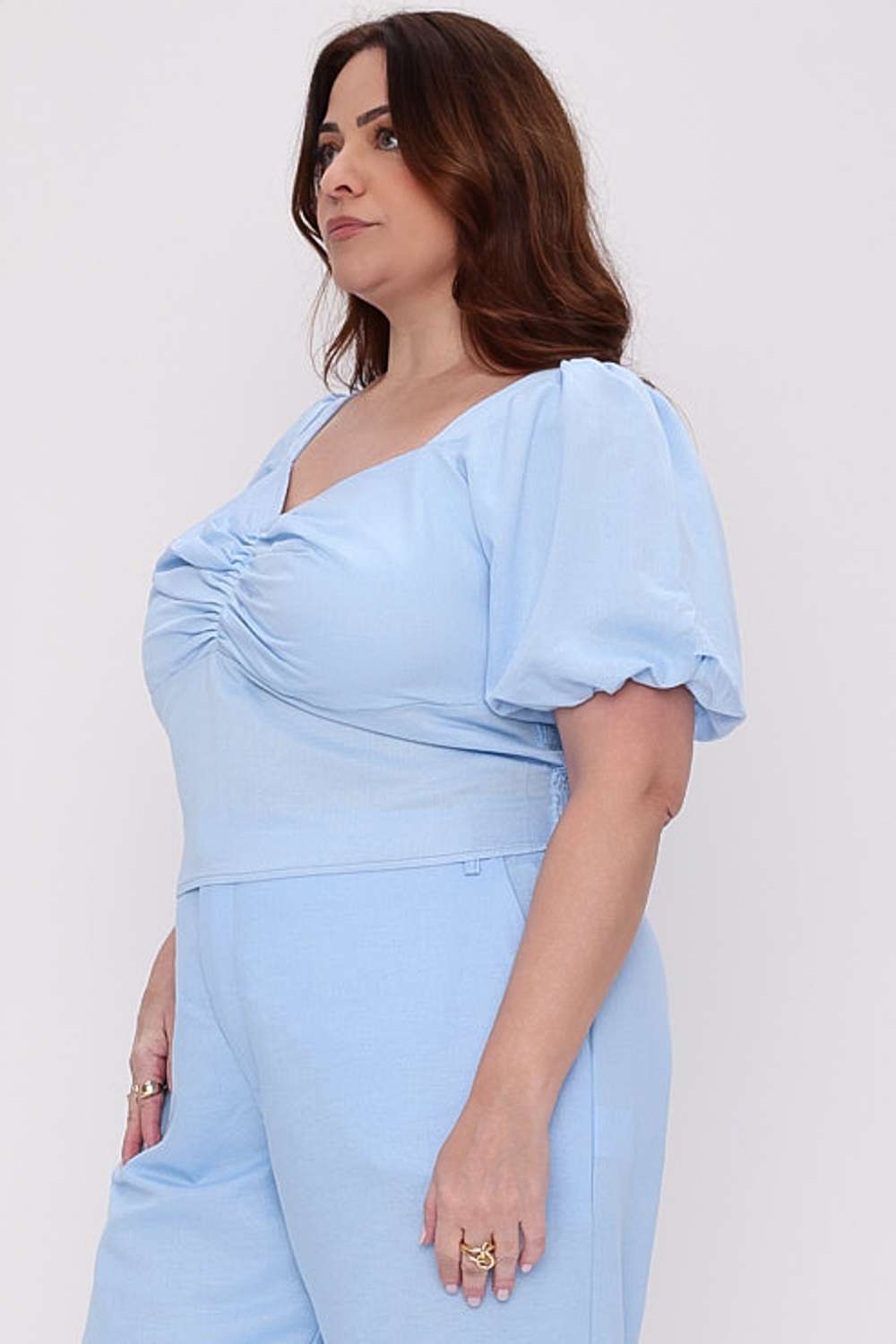 CROPPED DAIA MAIS GATA AZUL ORFEU