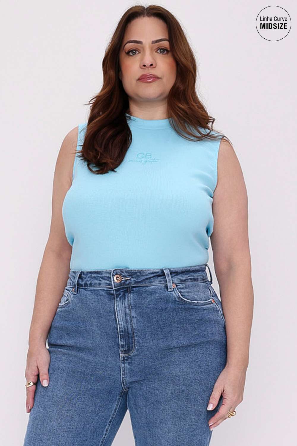 REGATA CANAELADA MAIS GATA AZUL AURA