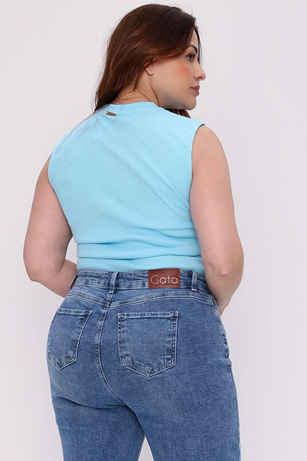 REGATA CANAELADA MAIS GATA AZUL AURA