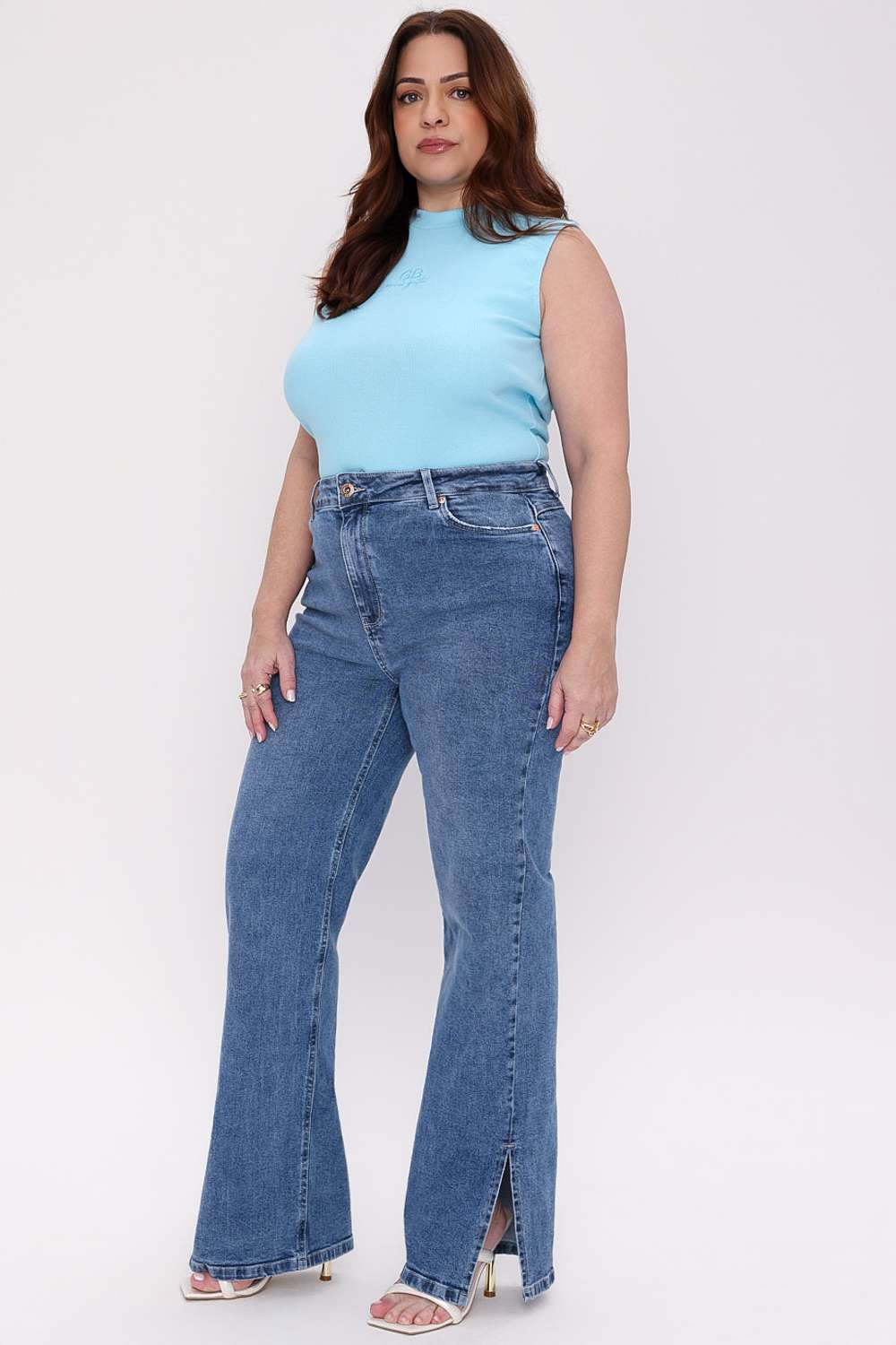 REGATA CANAELADA MAIS GATA AZUL AURA