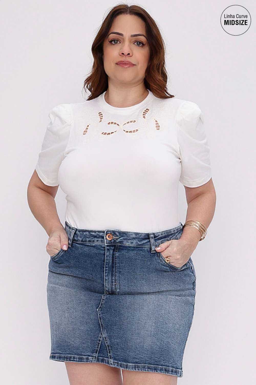 T SHIRT CORDEL MAIS GATA OFF WHITE