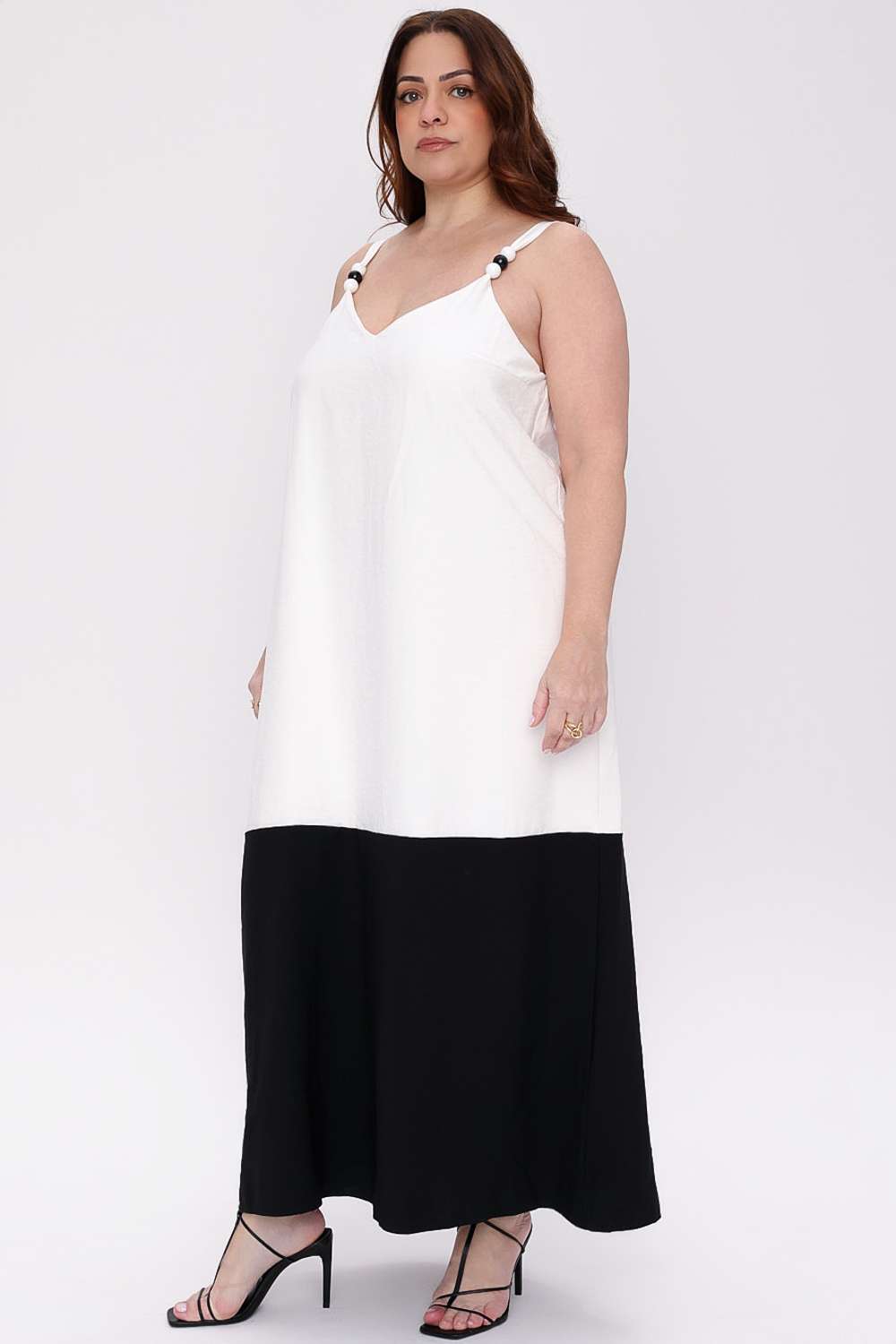VESTIDO LONGO AMANDA MAIS GATA OFF WHITE