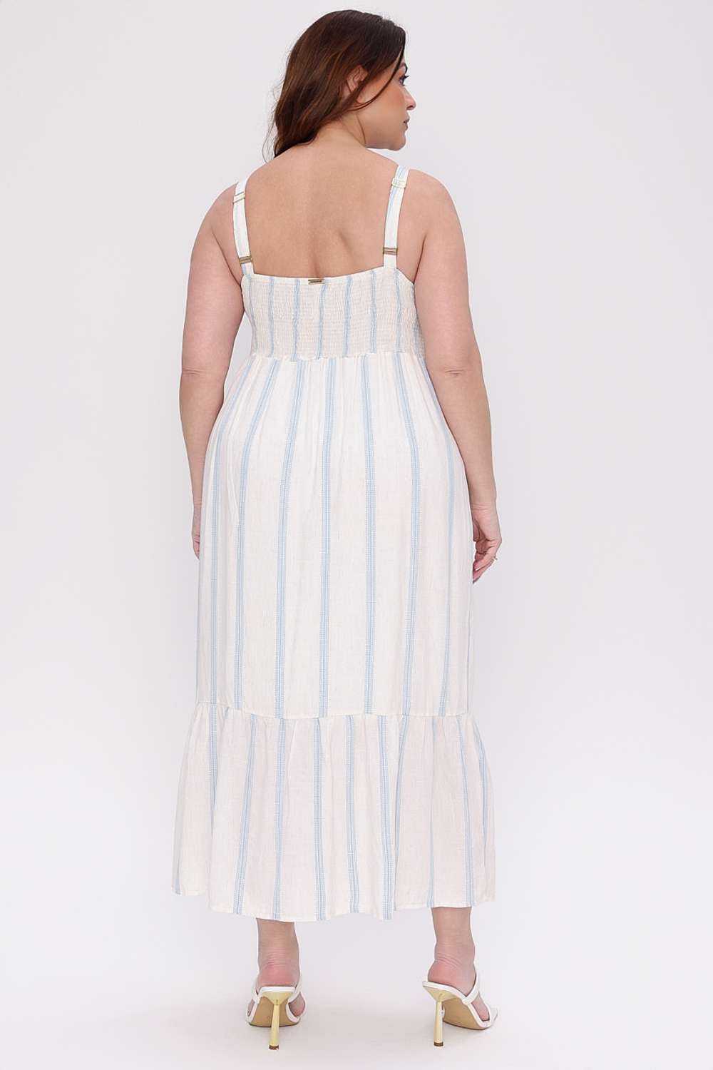 VESTIDO SOLTO LISTRA MAIS GATA AZUL AURA