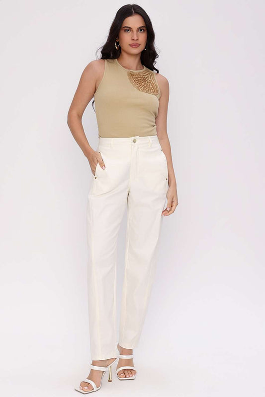 CALCA BALLON OFF WHITE