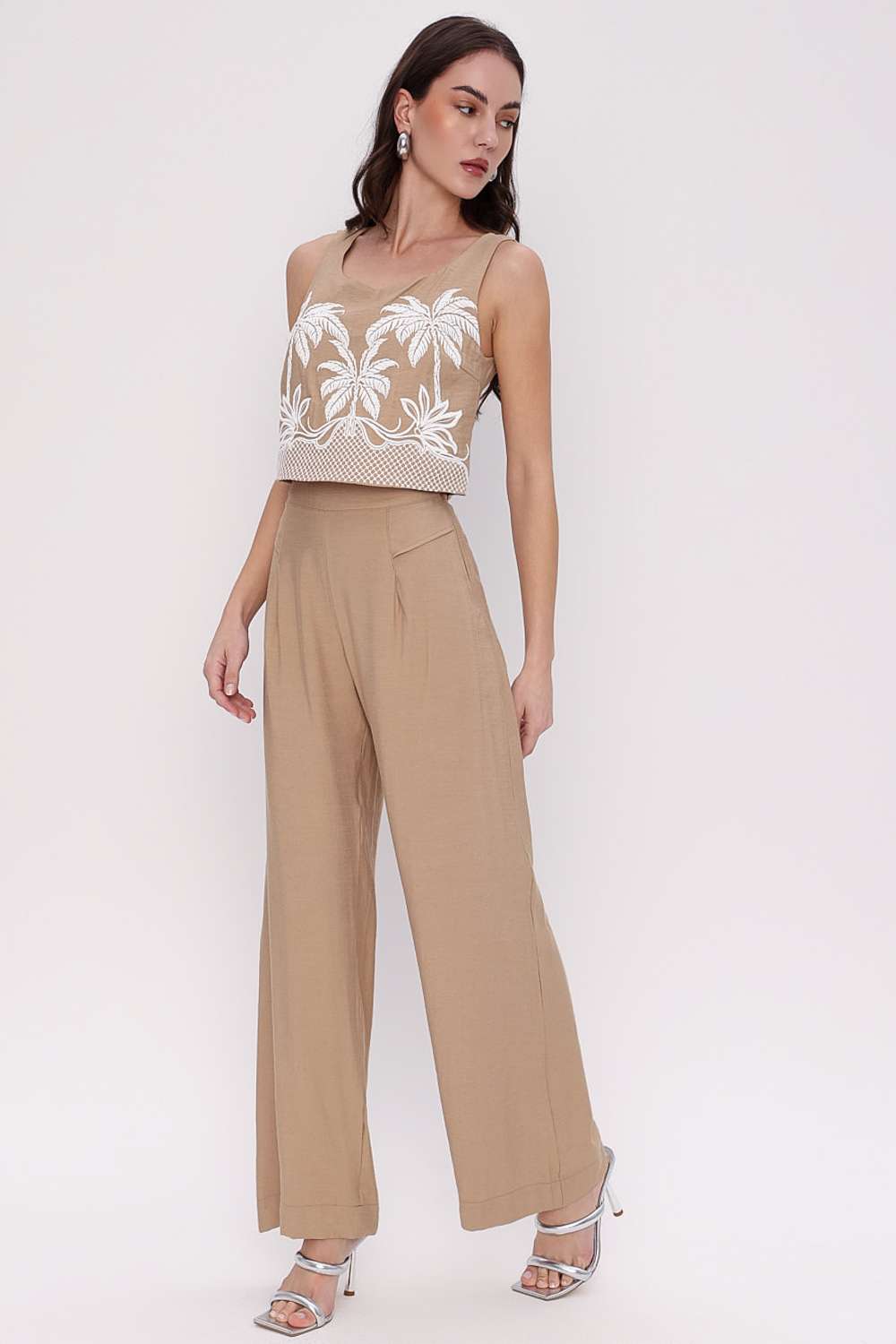 CALCA WIDE LEG PREGA CLASSIC