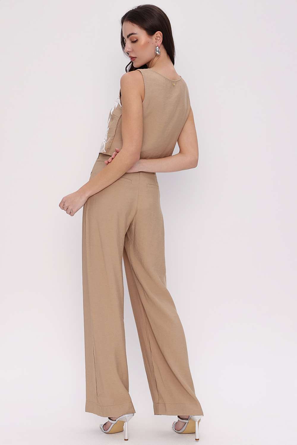 CALCA WIDE LEG PREGA CLASSIC