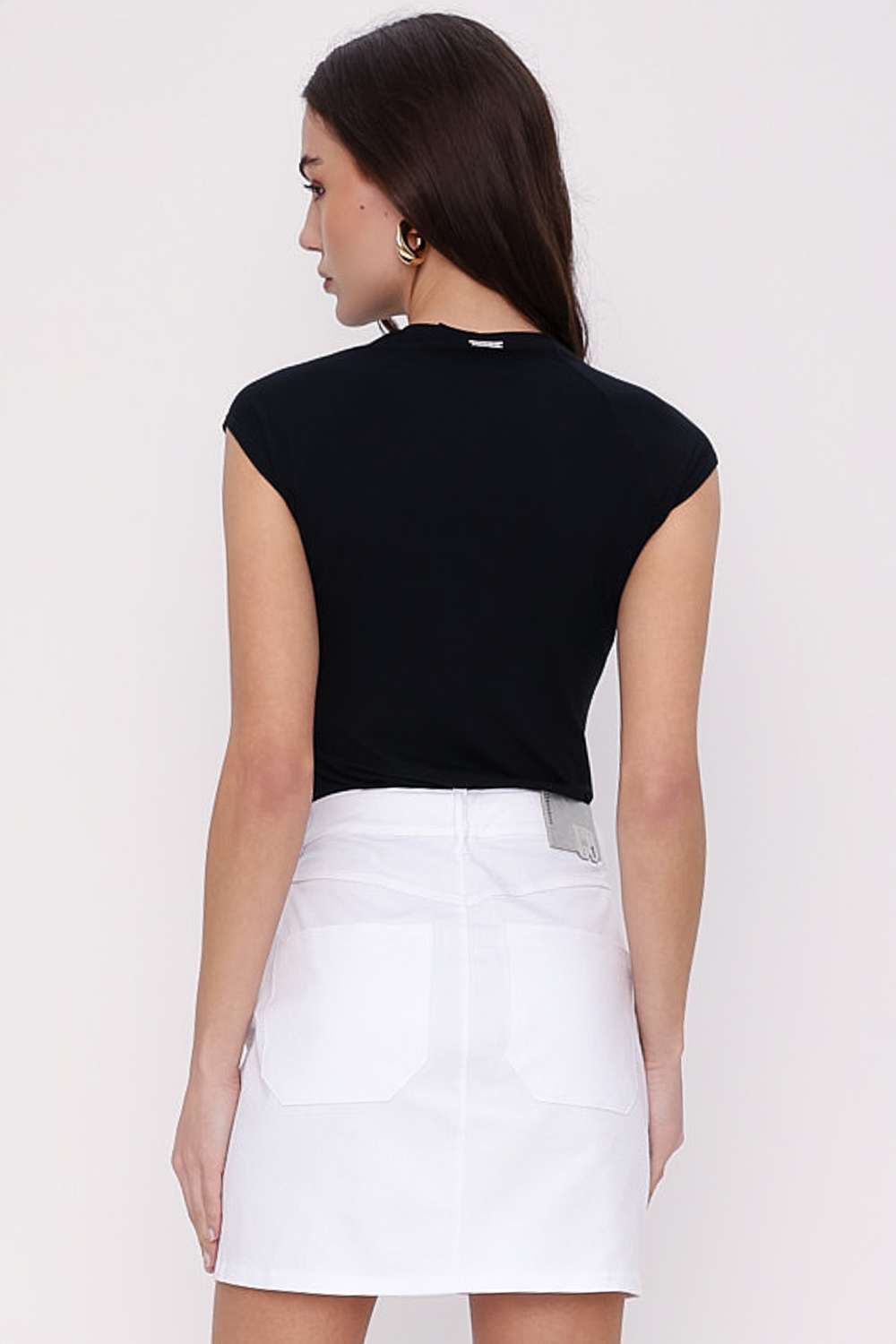 T SHIRT BELLE STRASS PRETO