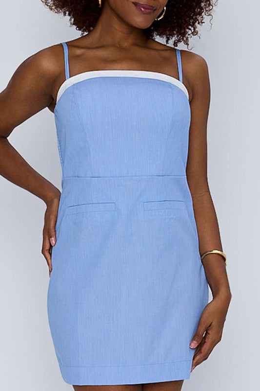 VESTIDO JUSTO INDIE AZUL WASHED