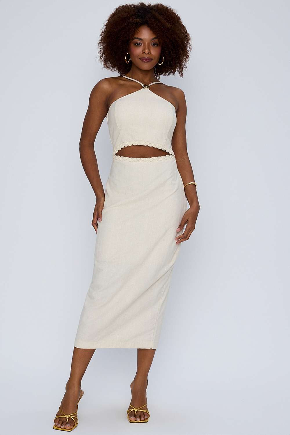 VESTIDO LONGO CARMEN NATURAL