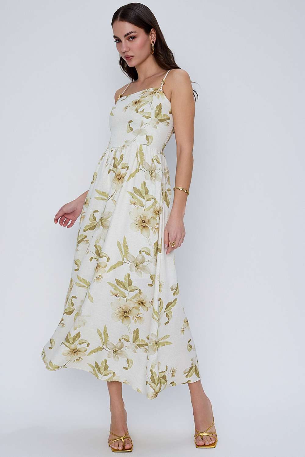 VESTIDO SOLTO MARINA NATURAL